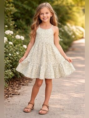 Hayden Girls Ruffled Floral Dress